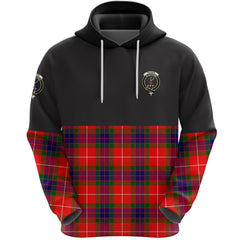 Fraser Modern Clan Half Of Tartan Hoodie