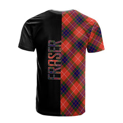Fraser Modern Tartan T-Shirt Half of Me - Cross Style