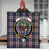 Fraser Red Dress Tartan Crest Quilt
