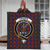 Fraser of Lovat Tartan Crest Quilt