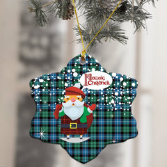 Galbraith Ancient Tartan Christmas Ceramic Ornament - Santa Style