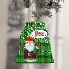 Galloway District Tartan Christmas Ceramic Ornament - Santa Style