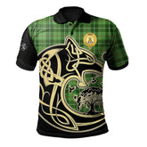 Galloway Tartan Polo Shirt Viking Wolf