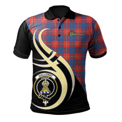 Galloway Red Tartan Polo Shirt - Believe In Me Style