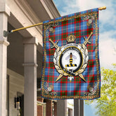 Congilton Tartan Crest Garden Flag - Celtic Thistle Style
