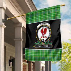 Currie or Curry Tartan Crest Garden Flag - Welcome Style