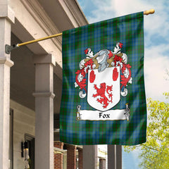 Fox Hunting Tartan Crest Garden Flag