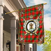 Gartshore Tartan Crest Garden Flag - Celtic Thistle Style