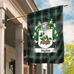 Hyslop Tartan Crest Garden Flag