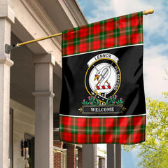 Lennox Tartan Crest Garden Flag - Welcome Style