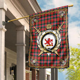 MacDuff Modern Tartan Crest Garden Flag - Celtic Thistle Style