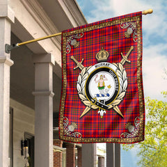 Murray (of Dysart) Tartan Crest Garden Flag - Celtic Thistle Style