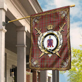 Ogilvie Tartan Crest Garden Flag - Celtic Thistle Style