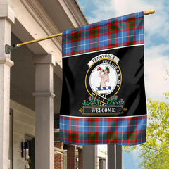 Pennycook Tartan Crest Garden Flag - Welcome Style
