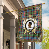 Stirling (of Keir) Tartan Crest Garden Flag - Celtic Thistle Style