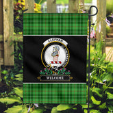 Clephan (or Clephane) Tartan Crest Garden Flag - Welcome Style