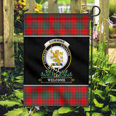 Cumming Modern Tartan Crest Garden Flag - Welcome Style