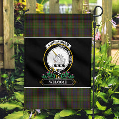 Cunningham Hunting Modern Tartan Crest Garden Flag - Welcome Style