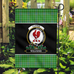 Currie or Curry Tartan Crest Garden Flag - Welcome Style