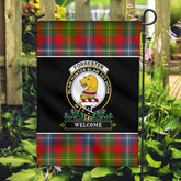 Forrester Tartan Crest Garden Flag - Welcome Style