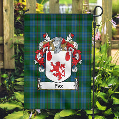 Fox Hunting Tartan Crest Garden Flag