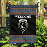 MacBeth Ancient Tartan Crest Black Garden Flag