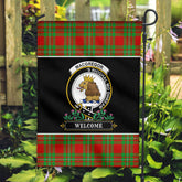 MacGregor Modern Tartan Crest Garden Flag - Welcome Style