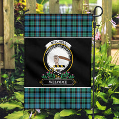 Mitchell Ancient Tartan Crest Garden Flag - Welcome Style