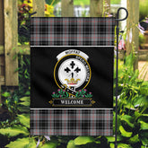 Moffat Modern Tartan Crest Garden Flag - Welcome Style