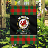Moncreiffe (or Moncreiff) Tartan Crest Garden Flag - Welcome Style