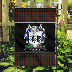 Murdoch Tartan Crest Garden Flag - Welcome Style