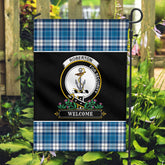 Roberton Tartan Crest Garden Flag - Welcome Style