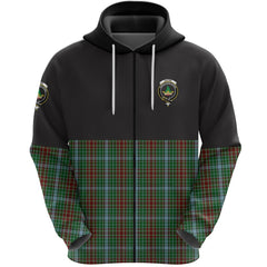 Gayre Clan Half Of Tartan Zipper Hoodie