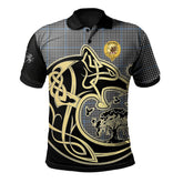 Gladstone Tartan Polo Shirt Viking Wolf