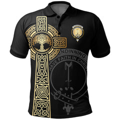 Glendinning Clan Unisex Polo Shirt - Celtic Tree Of Life