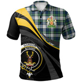 Gordon Dress Ancient Tartan Polo Shirt - Royal Coat Of Arms Style