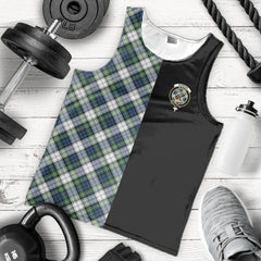 Gordon Dress Ancient Tartan Crest Men's Tank Top - Cross Style