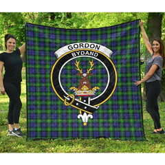 Gordon Modern Tartan Crest Quilt