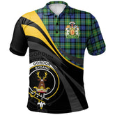 Gordon Old Ancient Tartan Polo Shirt - Royal Coat Of Arms Style