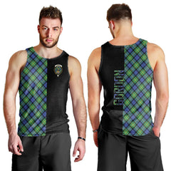 Gordon Old Ancient Tartan Crest Men's Tank Top - Cross Style