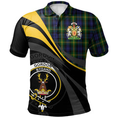 Gordon of Esslemont Tartan Polo Shirt - Royal Coat Of Arms Style