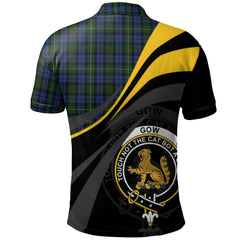 Gow Hunting 01 Tartan Polo Shirt - Royal Coat Of Arms Style