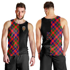 Gow of McGouan Tartan Crest Men's Tank Top - Cross Style