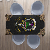 Gow (of Skeoch) Crest Tablecloth - Black Style