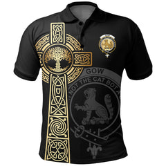 Gow (or McGouan) Clan Unisex Polo Shirt - Celtic Tree Of Life