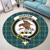Graham of Menteith Ancient Tartan Crest Round Rug