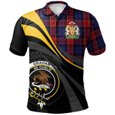 Graham of Menteith Red 01 Tartan Polo Shirt - Royal Coat Of Arms Style