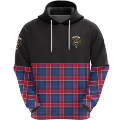 Graham of Menteith Red Clan Half Of Tartan Hoodie