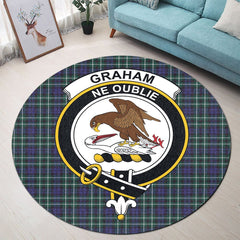 Graham of Montrose Modern Tartan Crest Round Rug