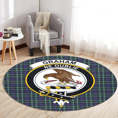 Graham of Montrose Modern Tartan Crest Round Rug